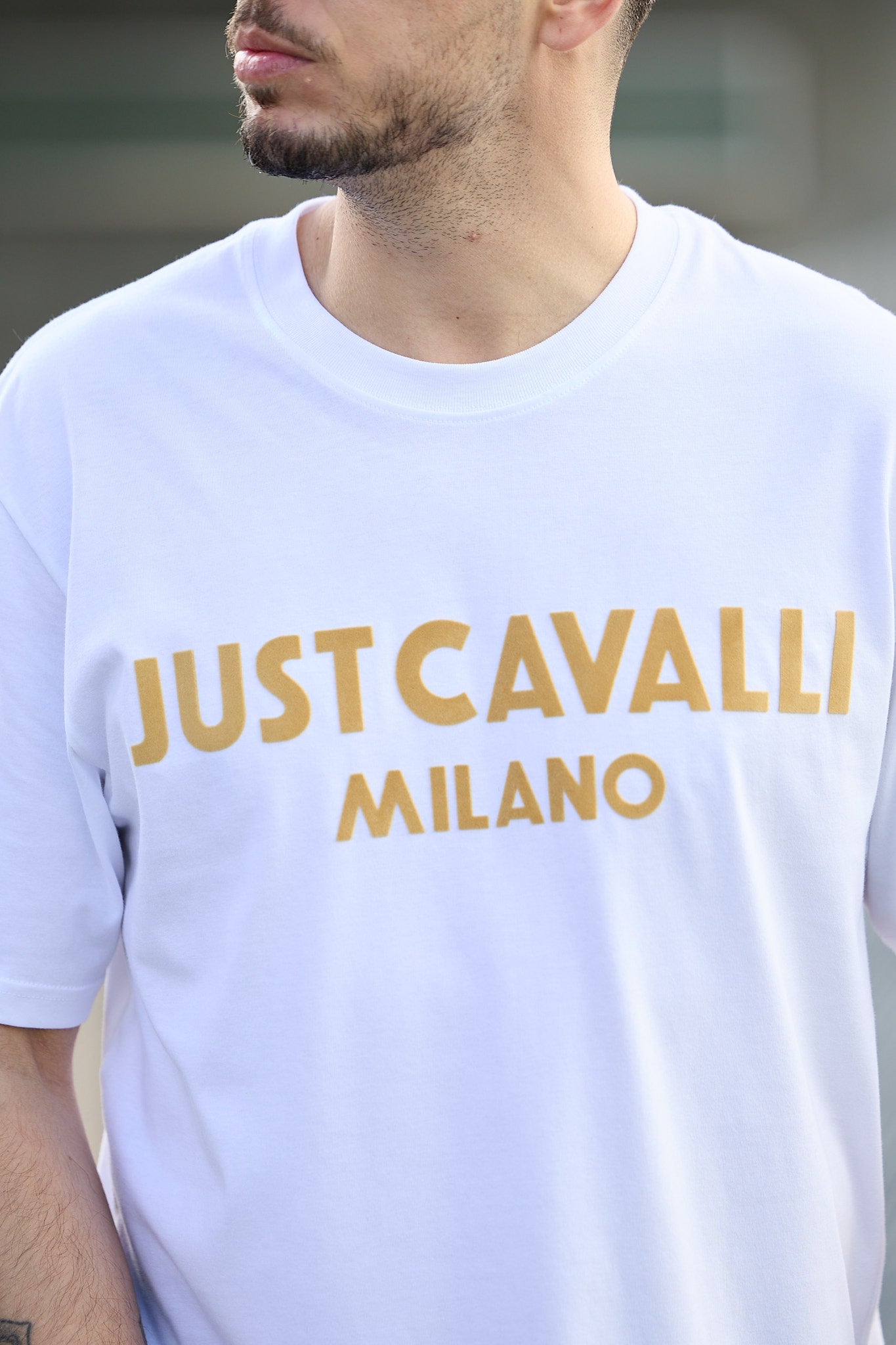 T-shirt branca Just Cavalli SS25