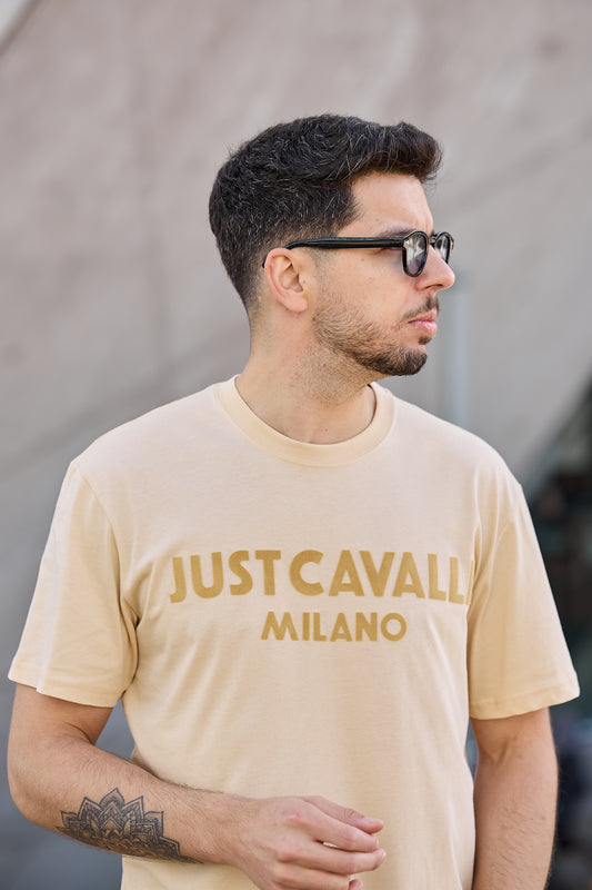 T-shirt Bege Just Cavalli SS25
