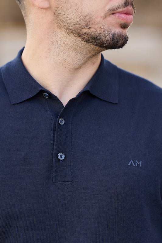 Polo Azul Malha Antony Morato SS25