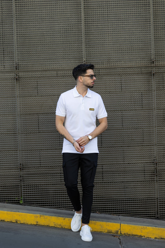 Polo Versace Jeans Couture Branco 78GAGT08 SS24