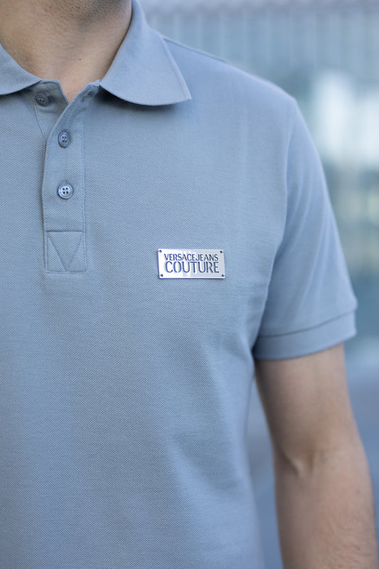 Polo Versace Jeans Couture Cinzento 77GAGT08 FW24