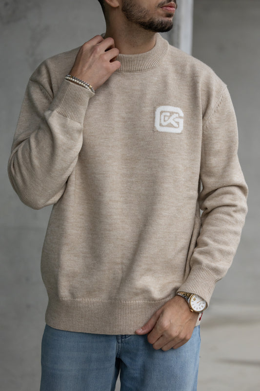 Camisola Malha bege Gianni Kavanagh FW24