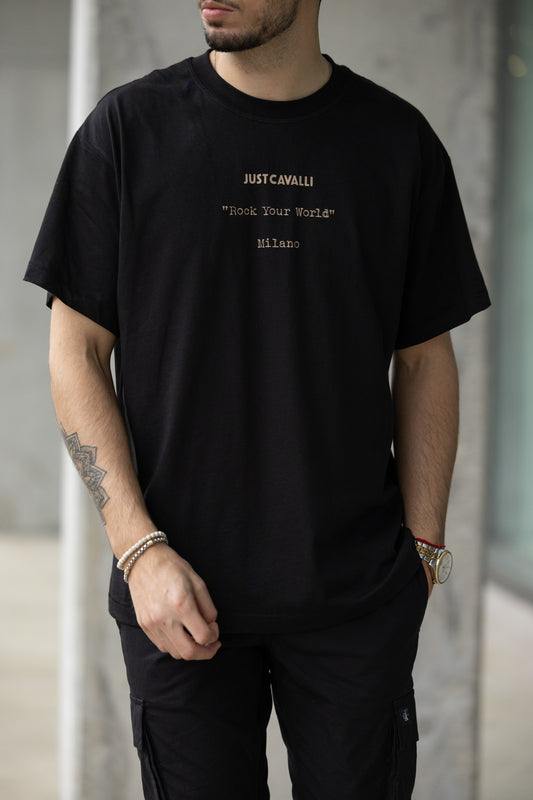 T-shirt Preta Just Cavalli SS25