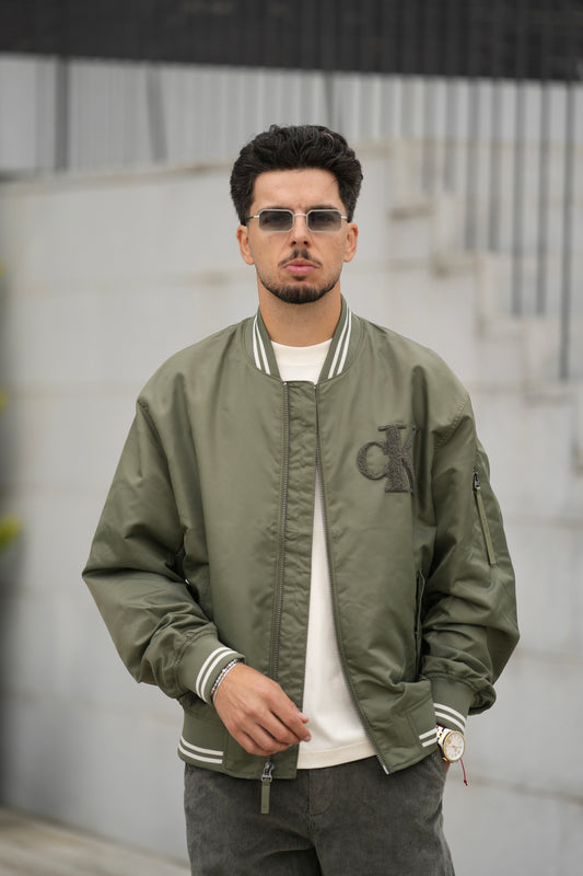 Casaco Bomber Verde Escuro Calvin Klein FW25