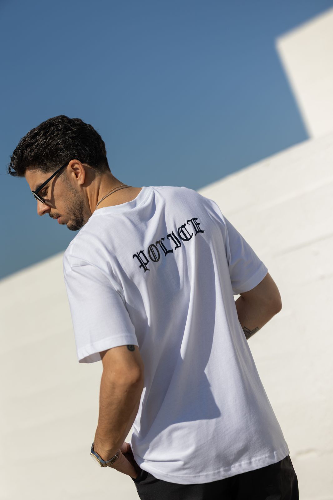 T-shirt Police Branca SS25