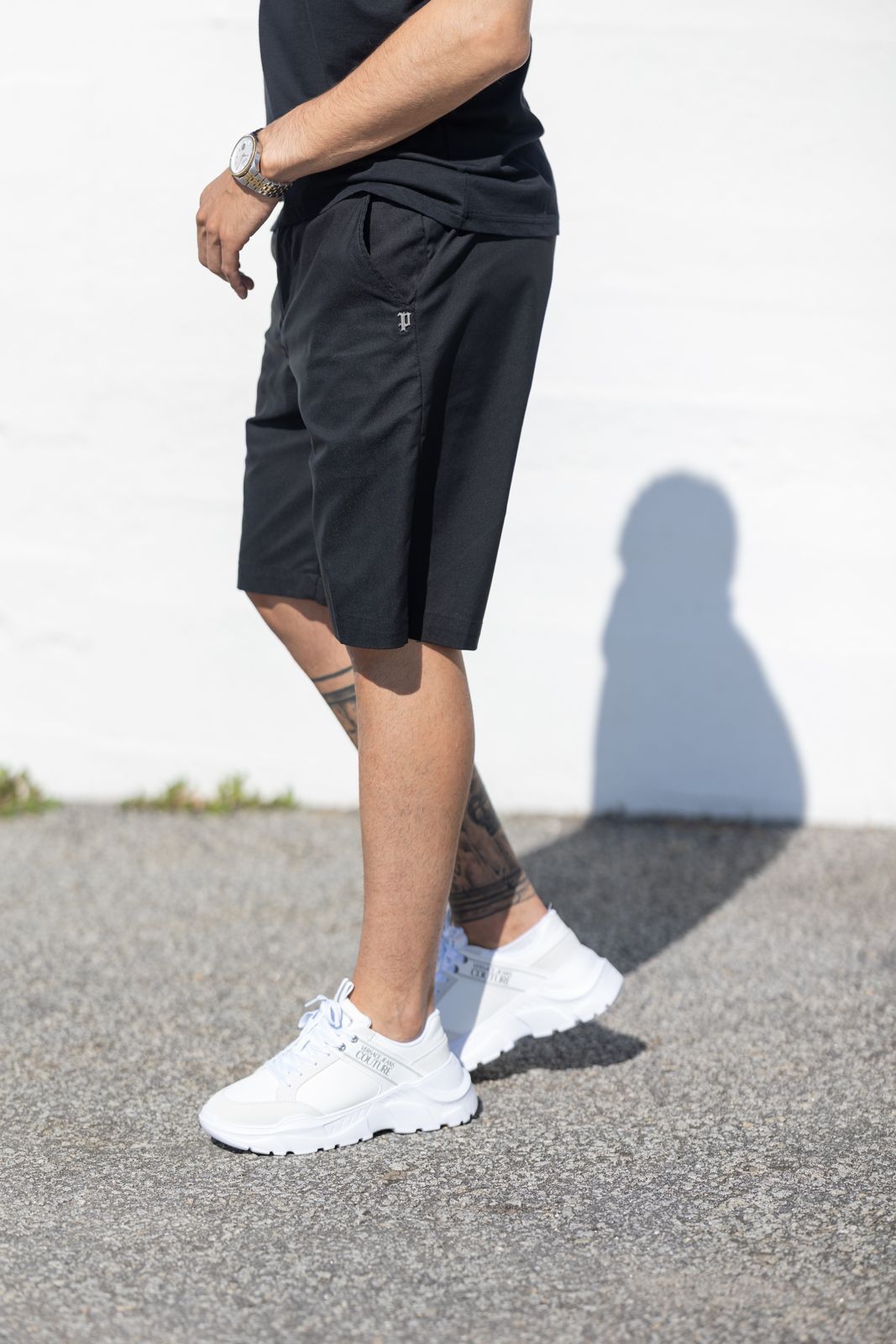 Calções Preto Police SS25