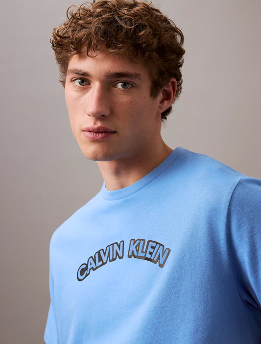 T-shirt Azul Calvin Klein SS25