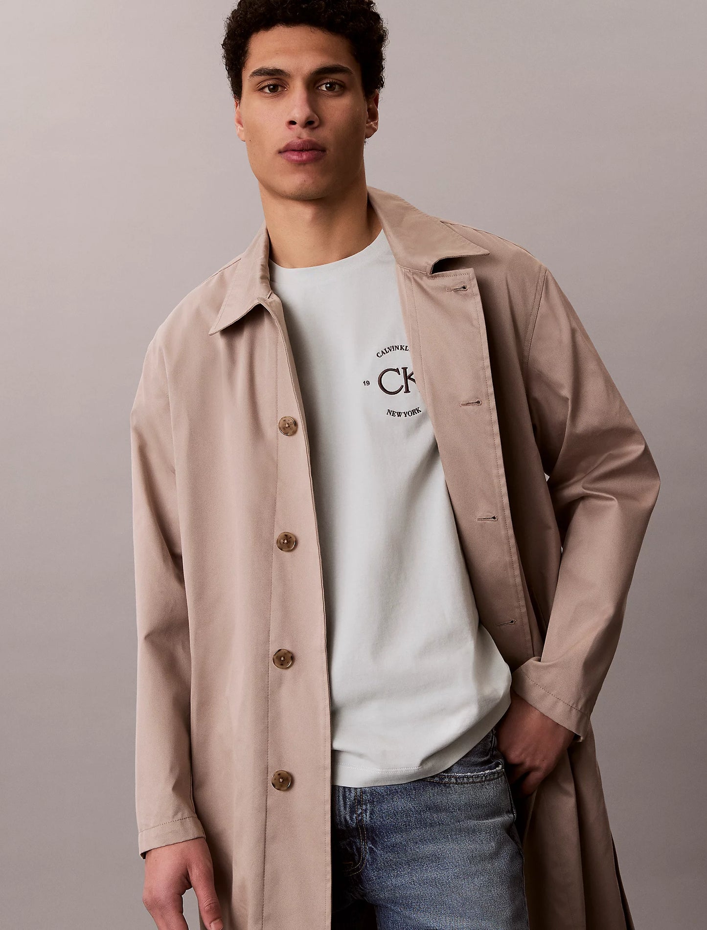 T-shirt Verde Estampada Calvin Klein
