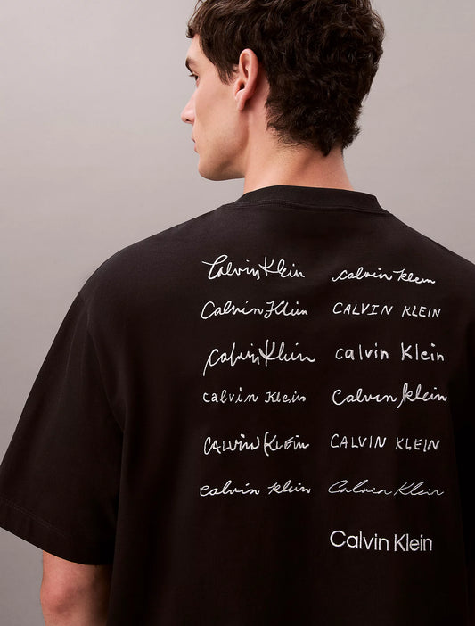 T-shirt Preta Calvin Klein SS26