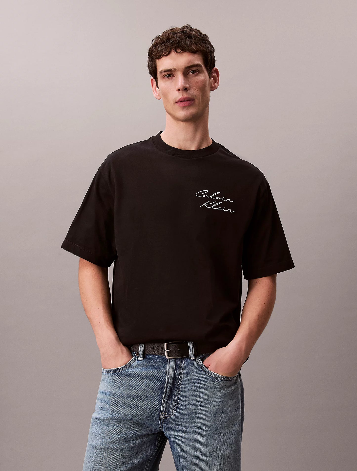 T-shirt Preta Calvin Klein SS26