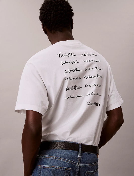 T-shirt Branca Calvin Klein SS26