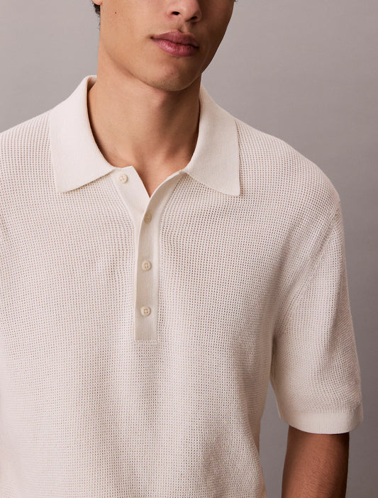 Polo Creme Calvin Klein SS26