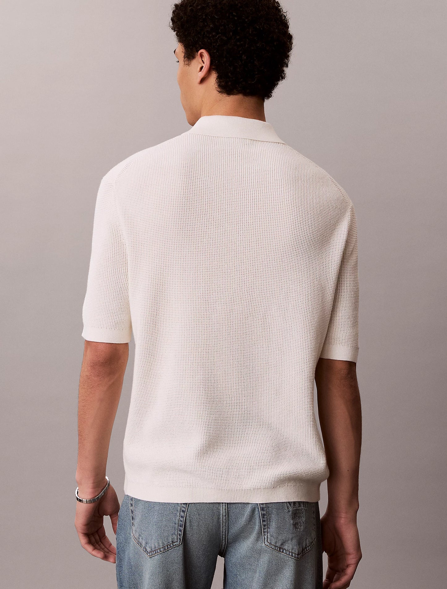 Polo Creme Calvin Klein SS26
