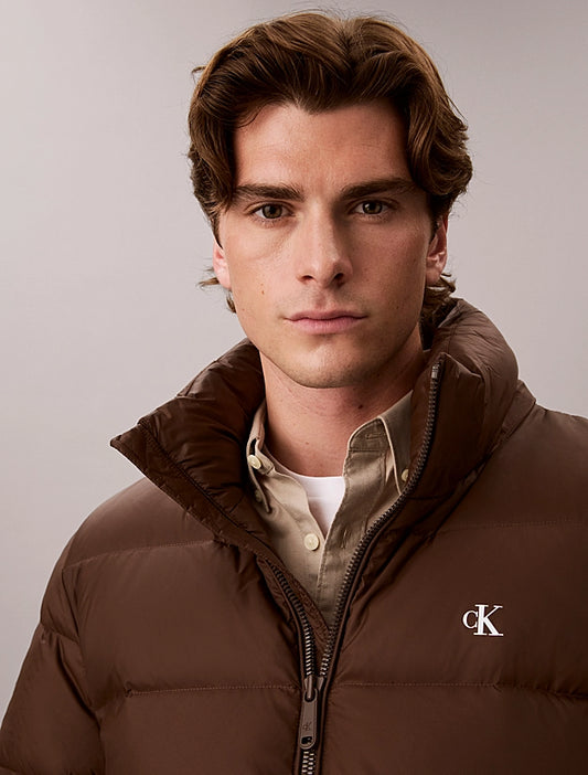 Casaco Acolchoado Calvin Klein Relaxed Fit Castanho Calvin Klein