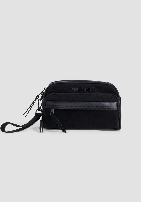 Bolsa de Mão em Pele Antony Morato Preta