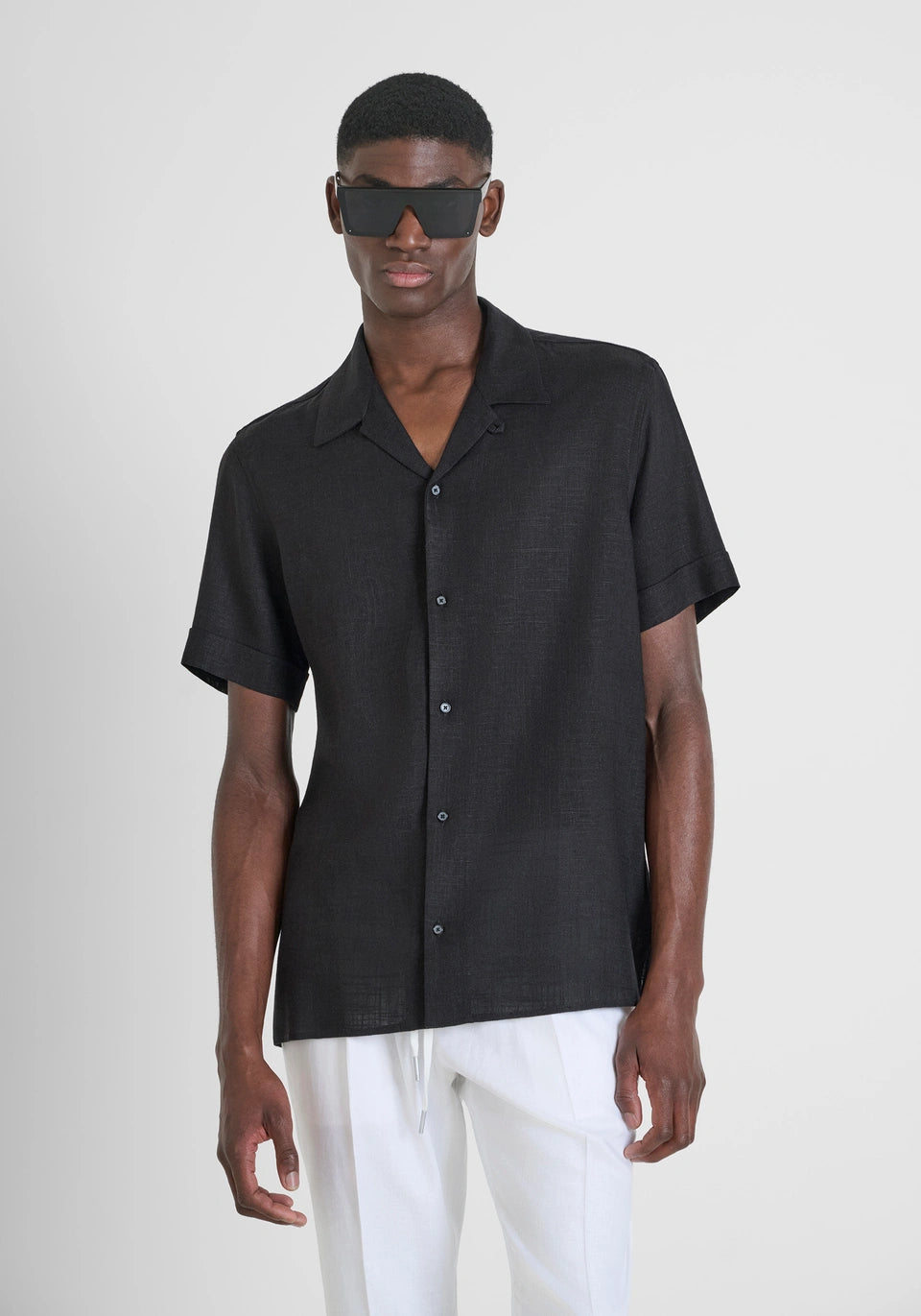 Camisa Manga Curta Preta Antony Morato SS26