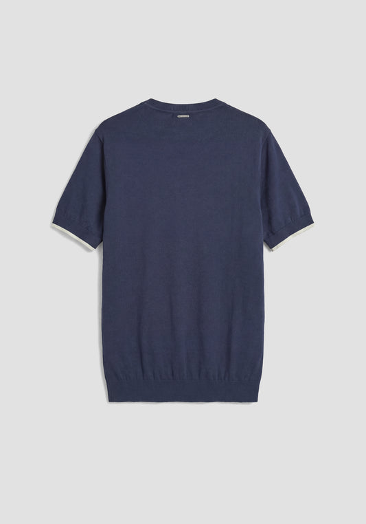 T-shirt de Malha Azul Antony Morato SS26