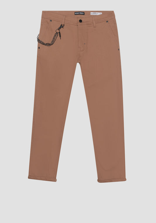 ANTONY MORATO PANTALÓN TOBILLERO "OLIVER" SLIM FIT DE SUAVE ALGODÓN STRETCH TWIL OI23