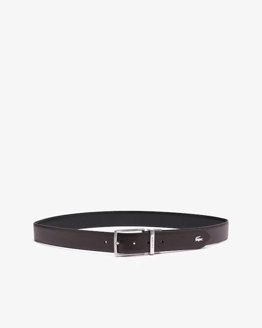 Cinto de Pele Reversível Castanho e Preto Lacoste Lacoste