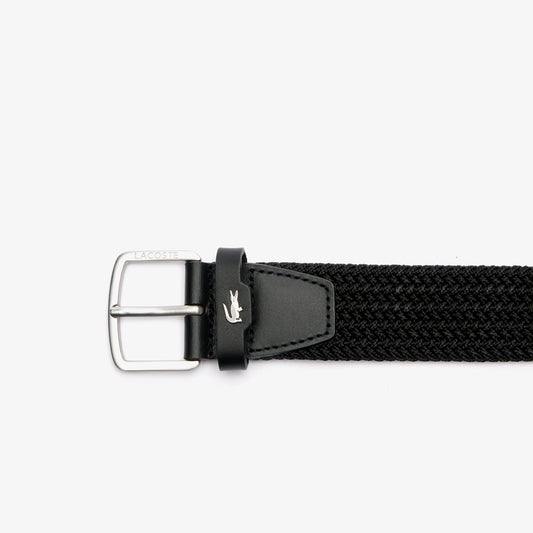 Cinto Preto Lacoste SS25