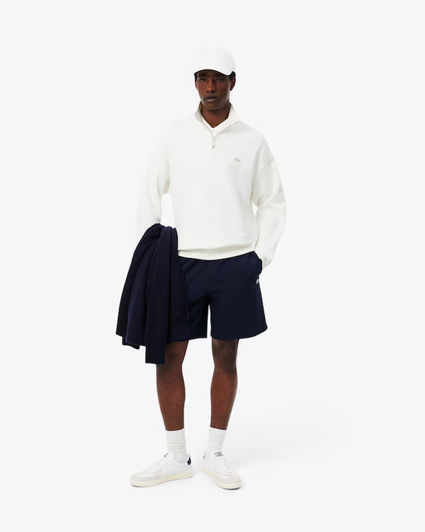 Sweatshirt de Meia-Gola Lacoste Branco