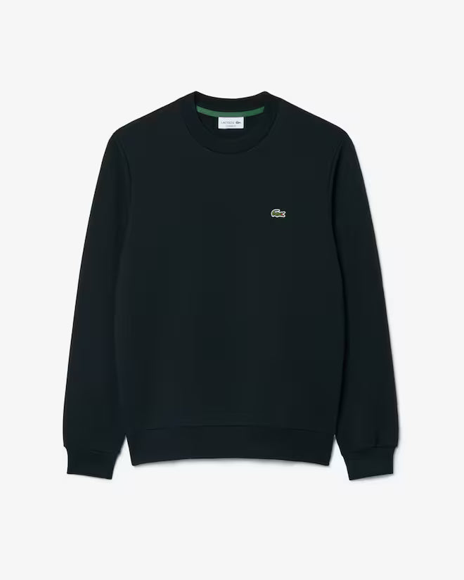 Sweatshirt Básica Lacoste Preta Verde Lacoste