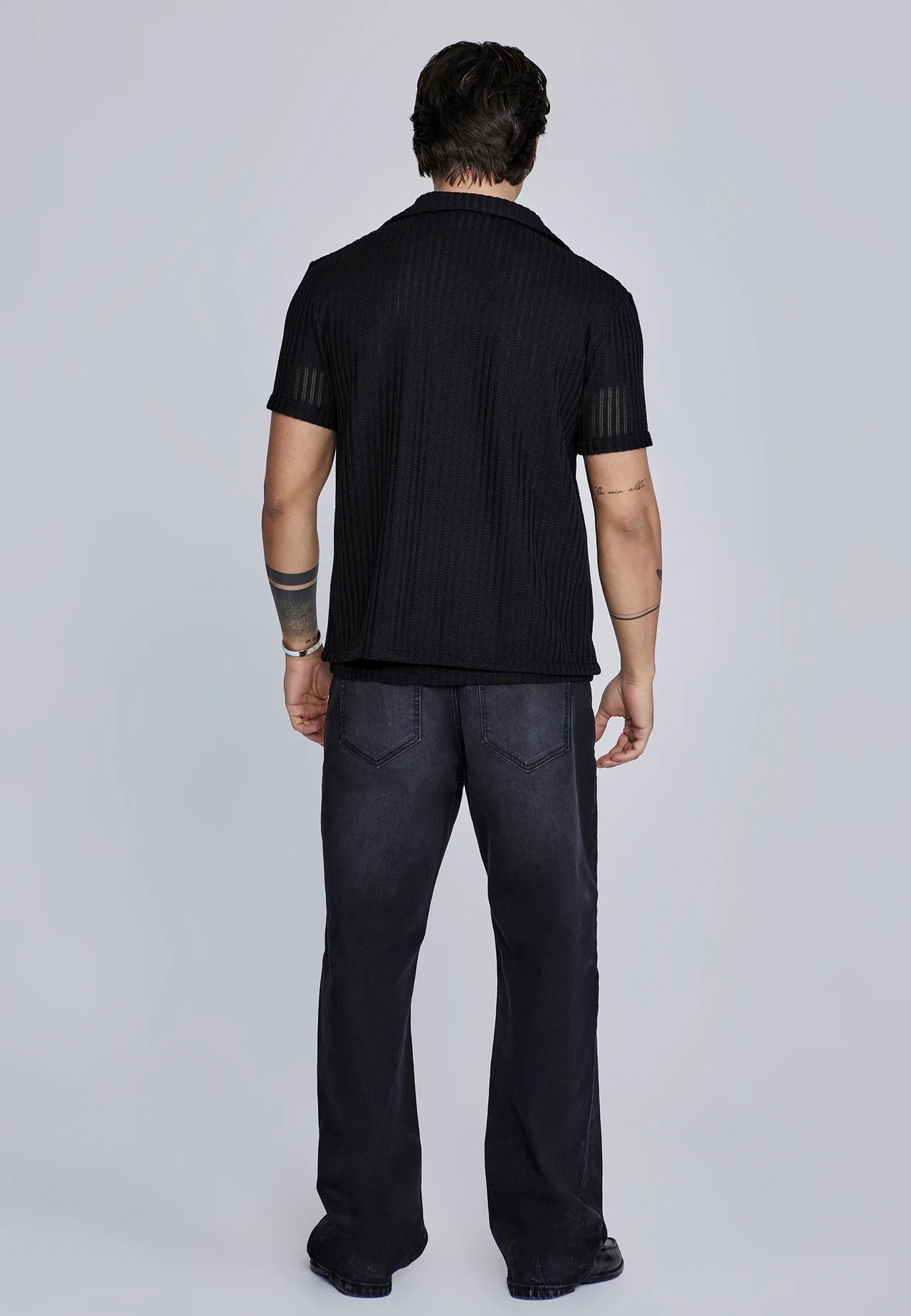 Camisa Texturizada Preta SikSilk SS-25