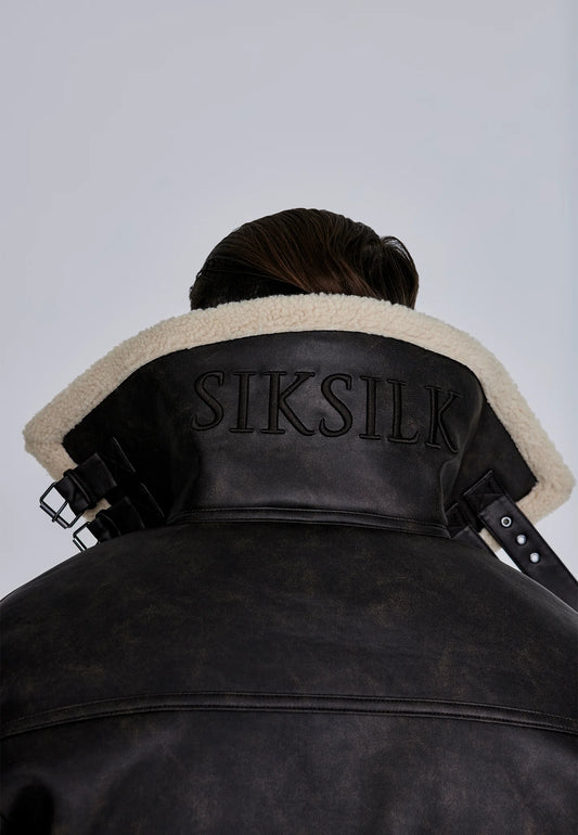 Casaco Castanho SikSilk FW25