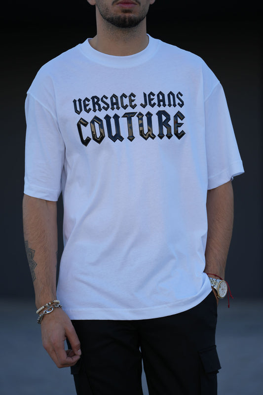 T-shirt Versace Jeans Couture Branca 77GAHL02 FW24