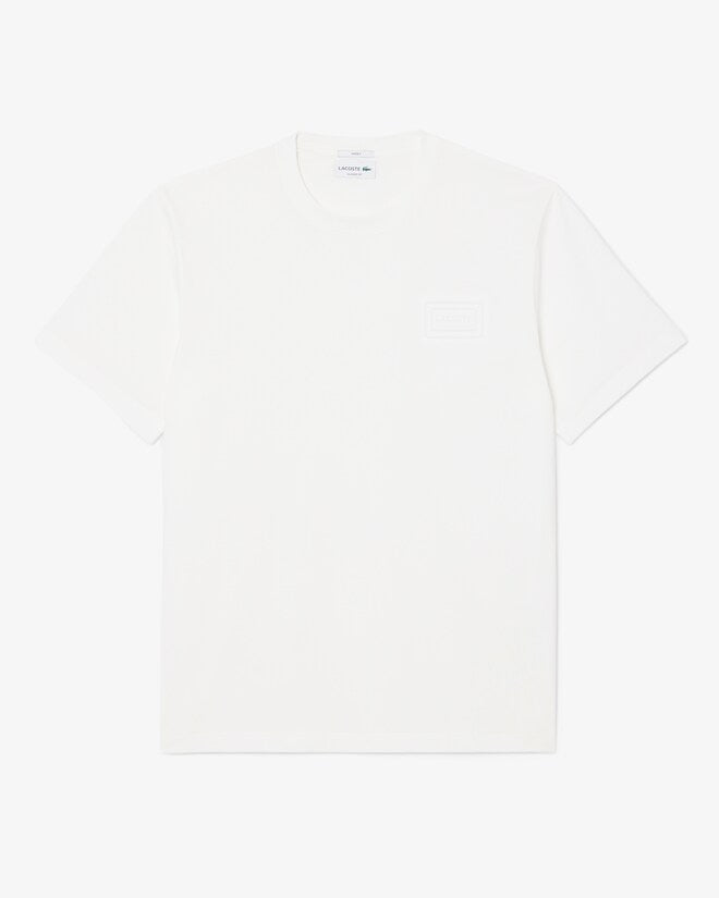 T-shirt Branca Embossed Logo Lacoste