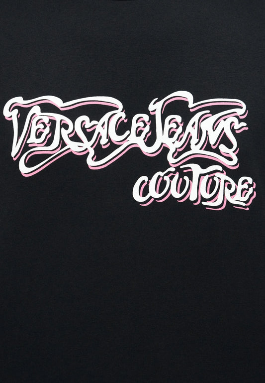 T-shirt Preta Versace Jeans Couture SS26