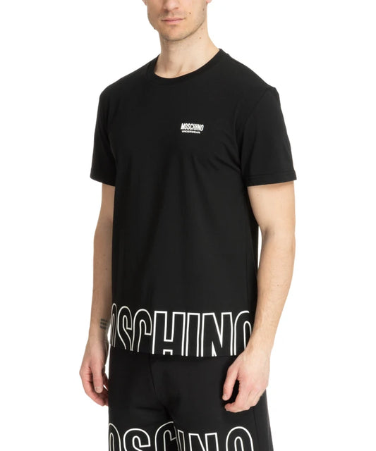 T-shirt Preta Moschino SS25
