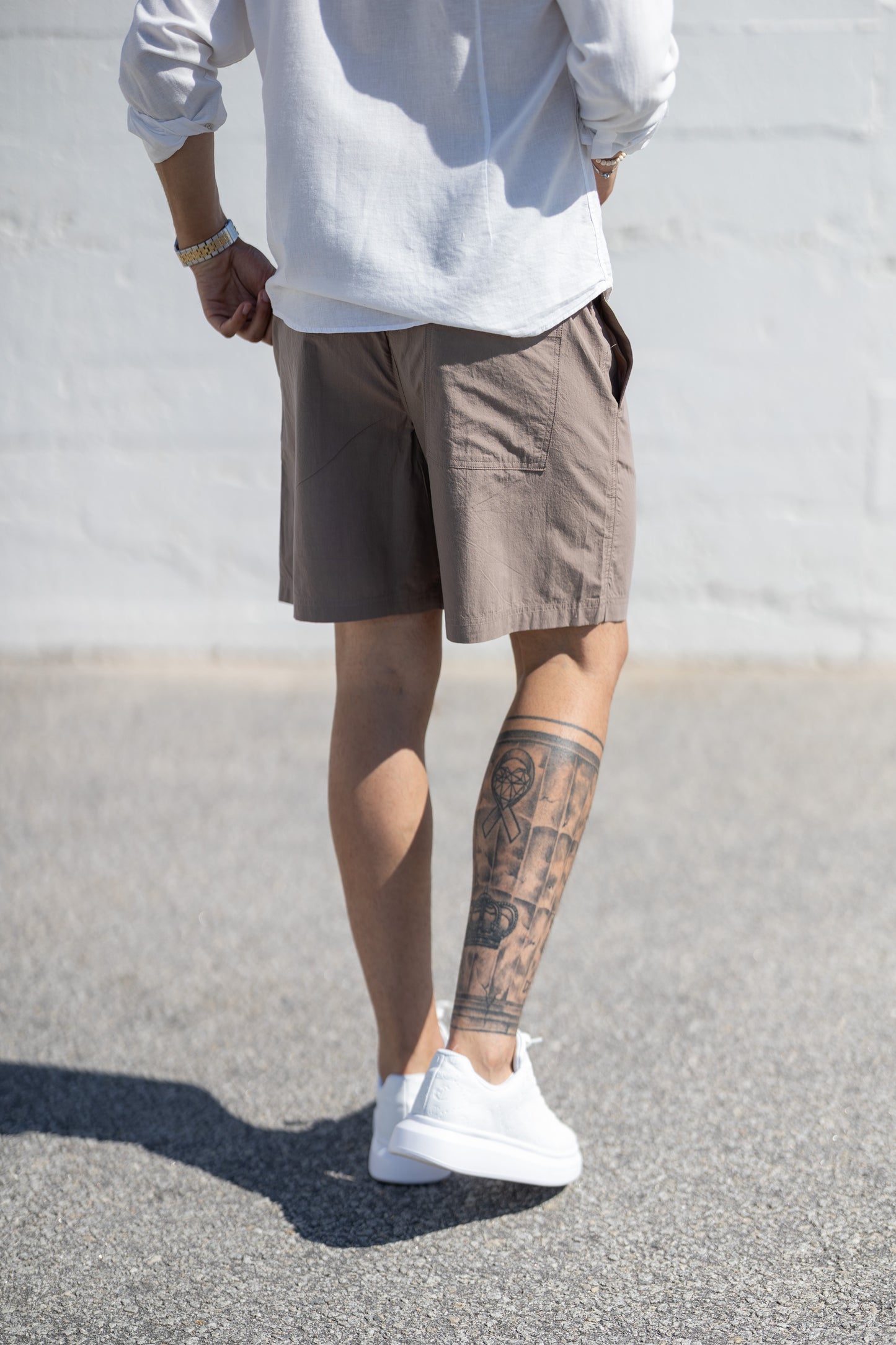 Calções Castanhos Calvin Klein SS25