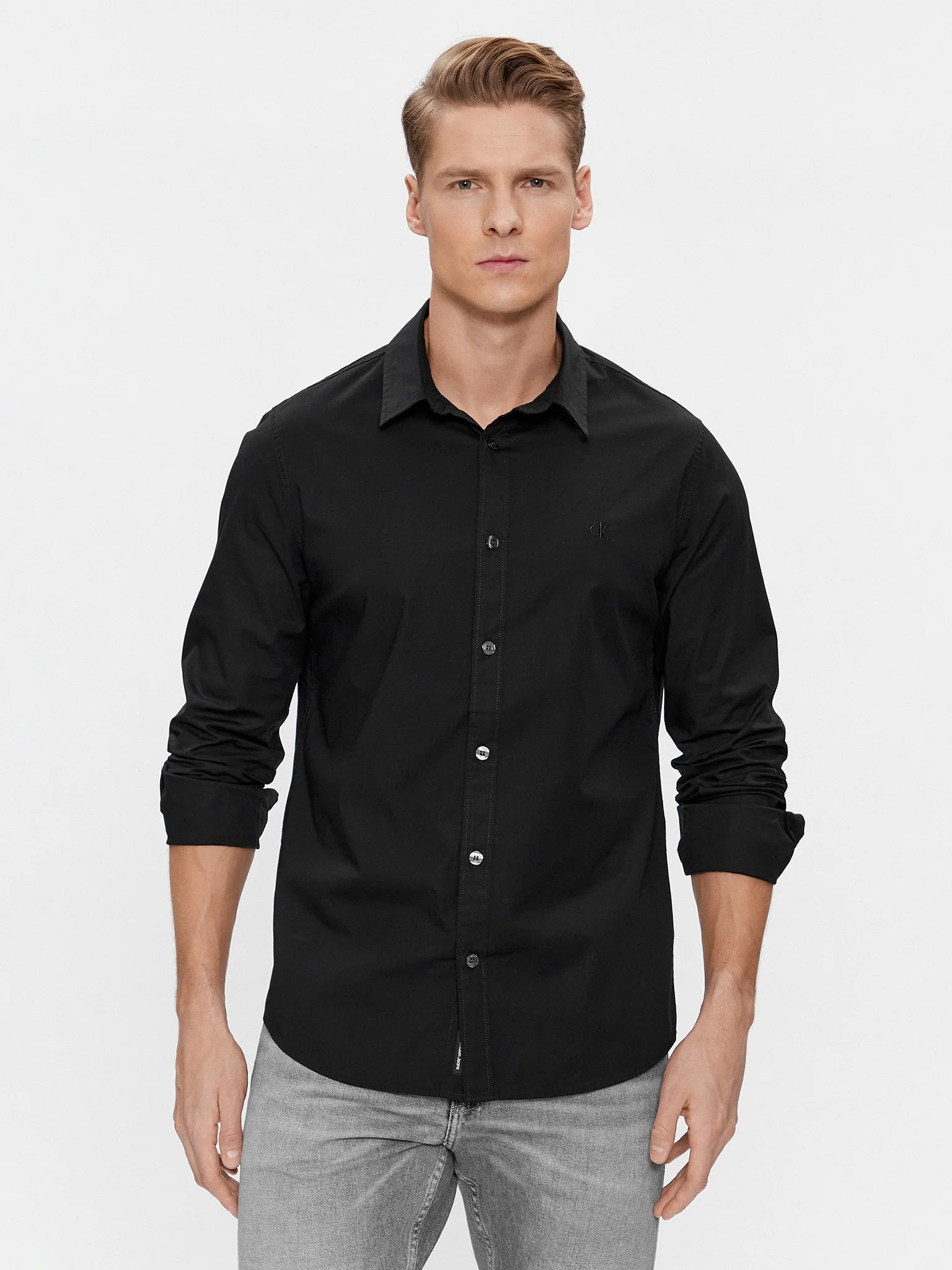 Camisa calvin klein negra on sale