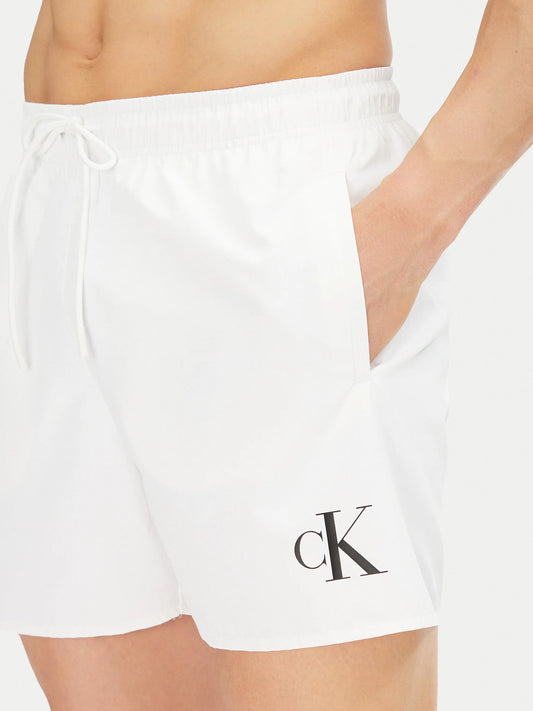 Calções de Banho Branco Calvin Klein SS25 Calvin Klein