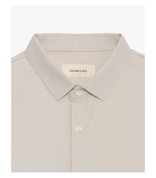 Camisa Cinza Tecido Técnico