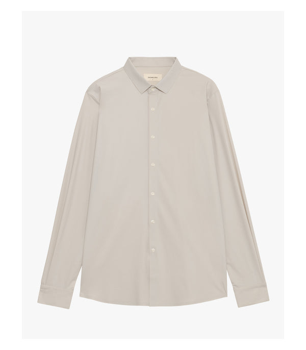 Camisa Cinza Tecido Técnico