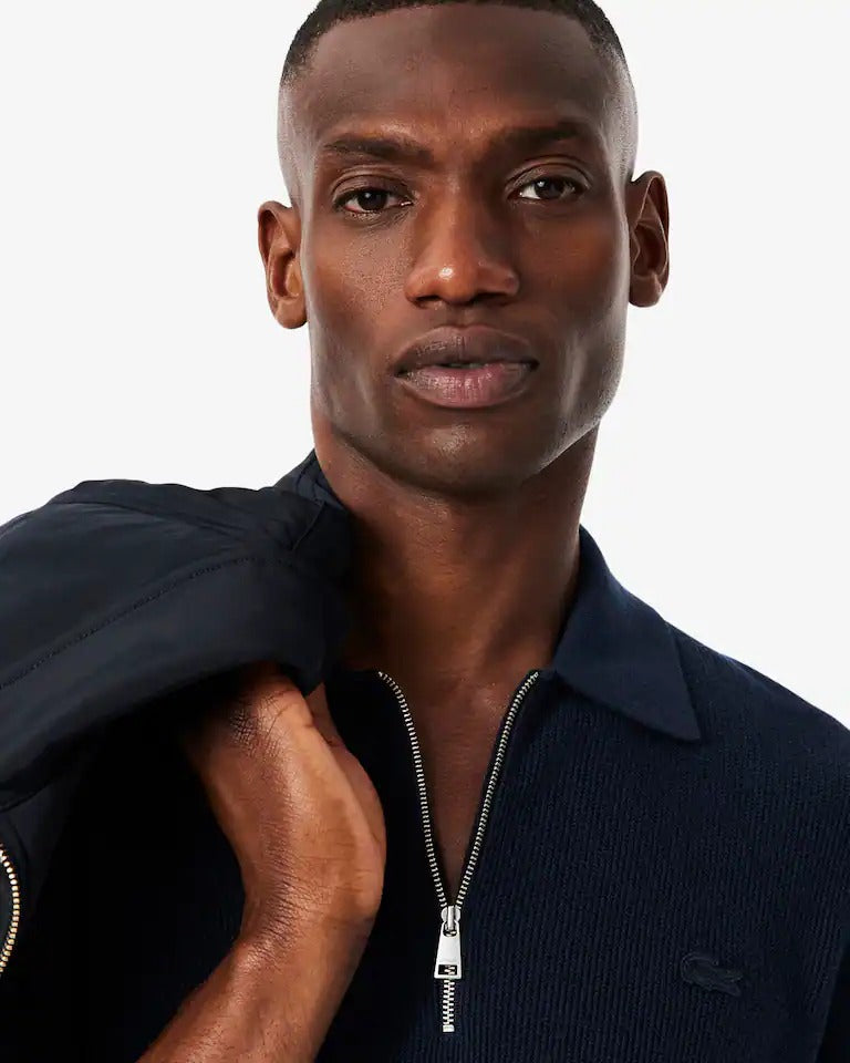 Polo Malha Azul Marinho Lacoste FW25