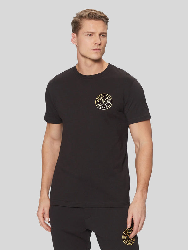 T-shirt Preta Versace Jeans Couture SS25