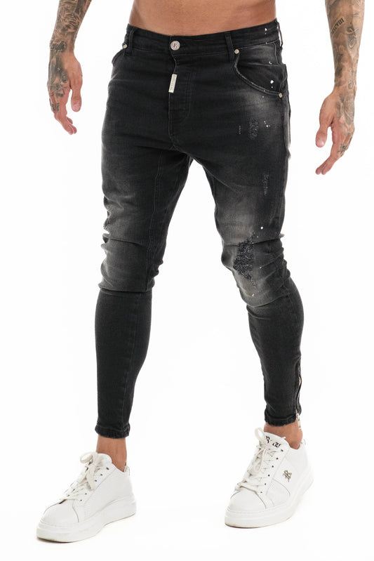 Calças de Ganga Cinza Vicenza Retzo FW25