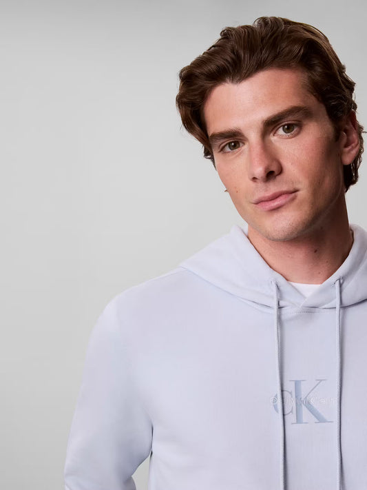 Sweatshirt com Logo Calvin Klein Azul Calvin Klein