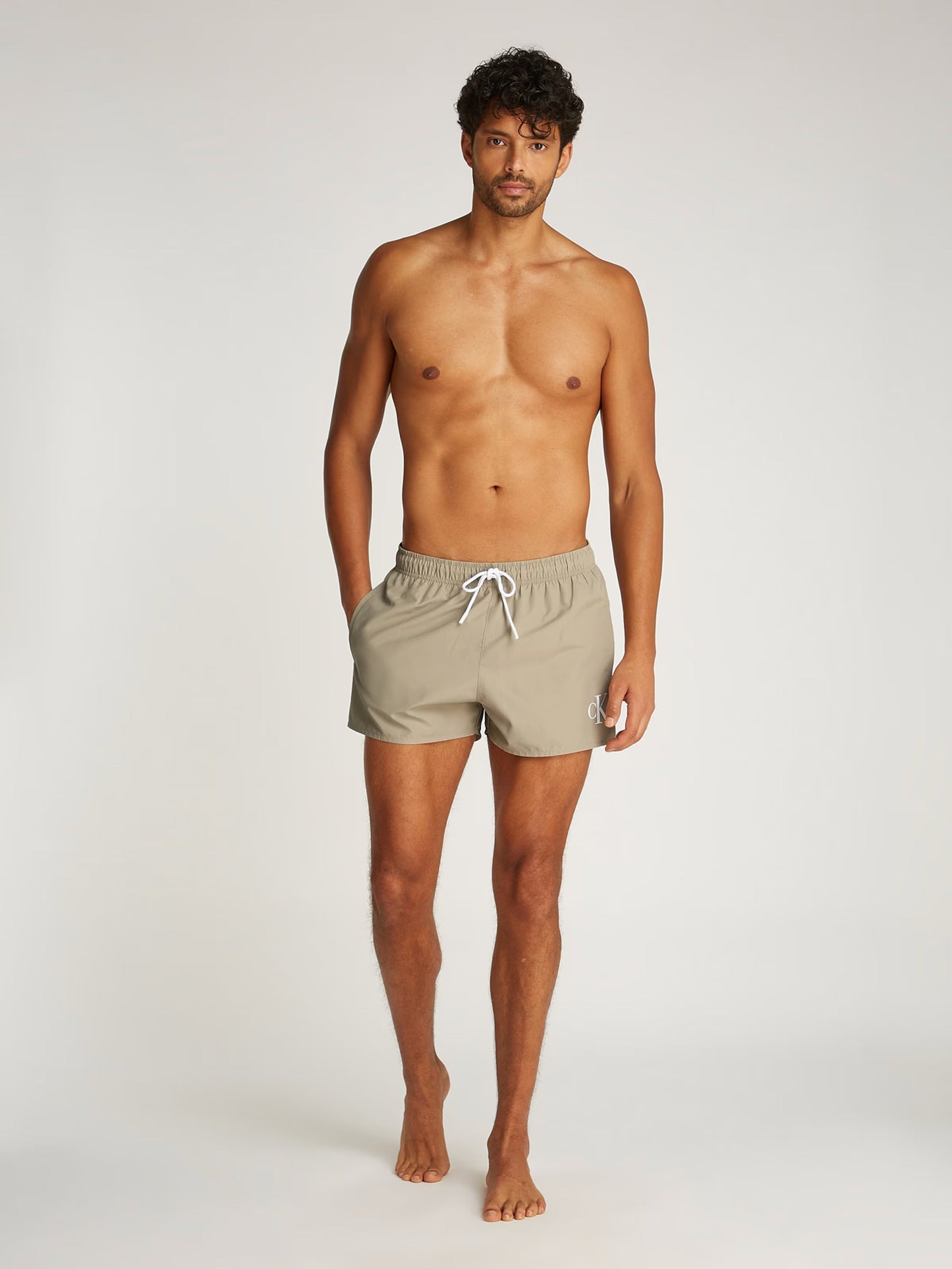 Calções de Banho Bege Calvin Klein SS25