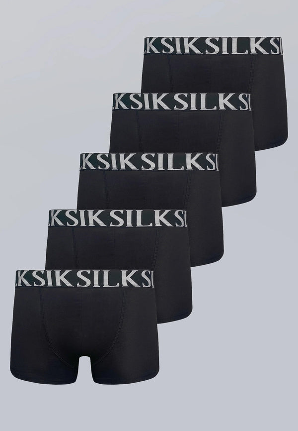 Boxers Pretos Pack 5 SikSilk SS26