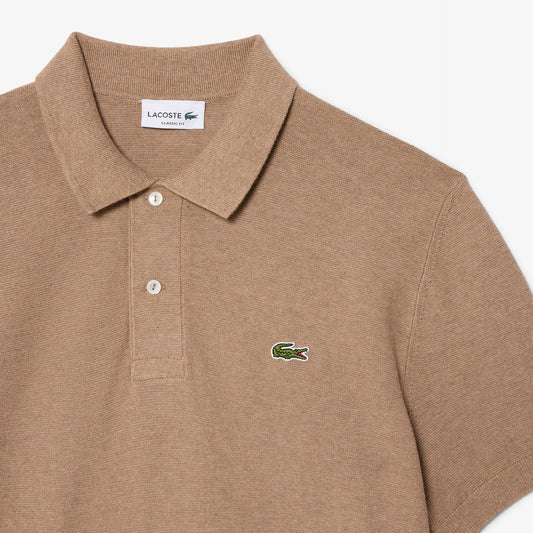 Polo Malha Castanho Lacoste