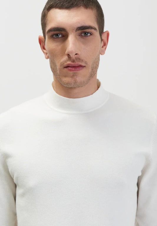Camisola Meia Gola Branca Gianni Lupo FW-25