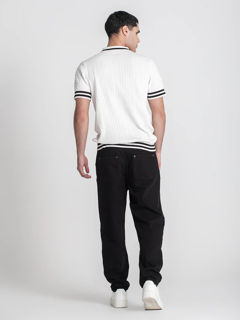 Polo de Malha Branco Gianni Kavanagh FW25