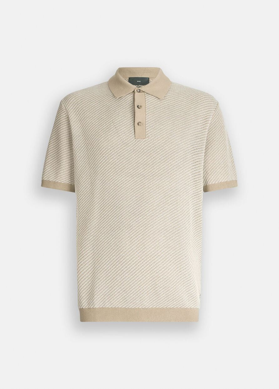 Polo de Malha Bege Liu Jo FW25