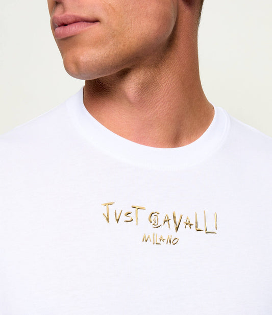 T-shirt Com Logotipo Just Cavalli Branca Just Cavalli