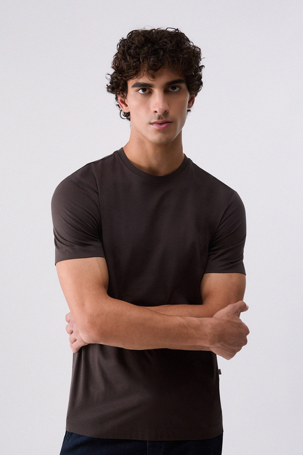 T-shirt Básica Liu Jo Castanha