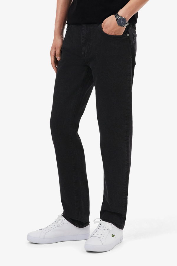 Calças de Ganga Slim-Fit Lacoste Pretas